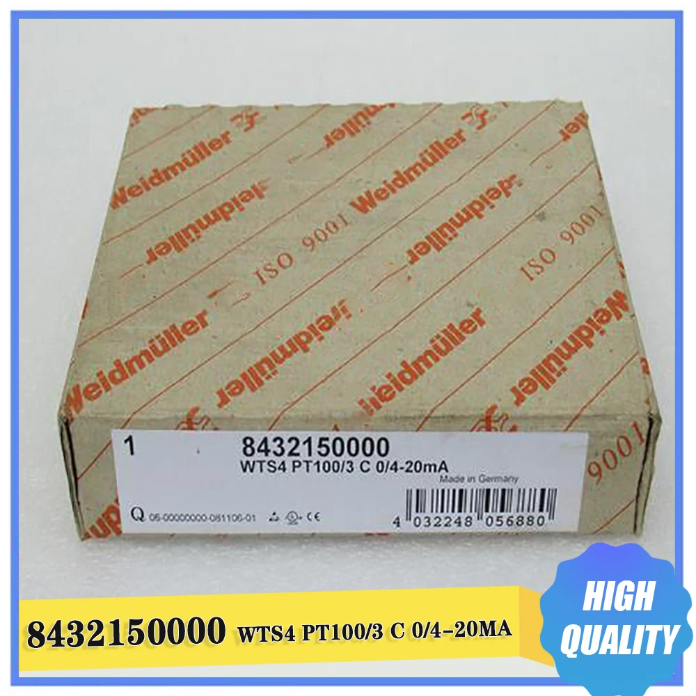 

For Weidmuller Isolator 8432150000 WTS4 PT100/3 C 0/4-20MA