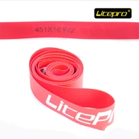 a pair litepro bike tyre cushion 20inch 451 bicycle inner tube high pressure tire pad red nylon for folding road