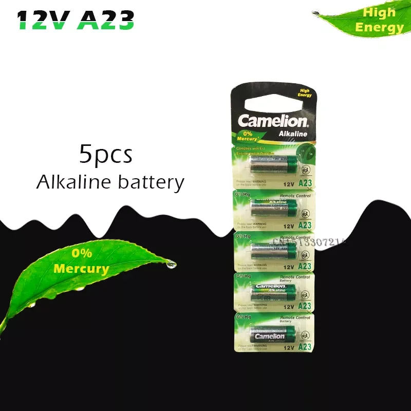 

Wholesale 5pcs/lot New 12V Camelion A23 23A Ultra Alkaline battery/alarm batteries Free Shipping