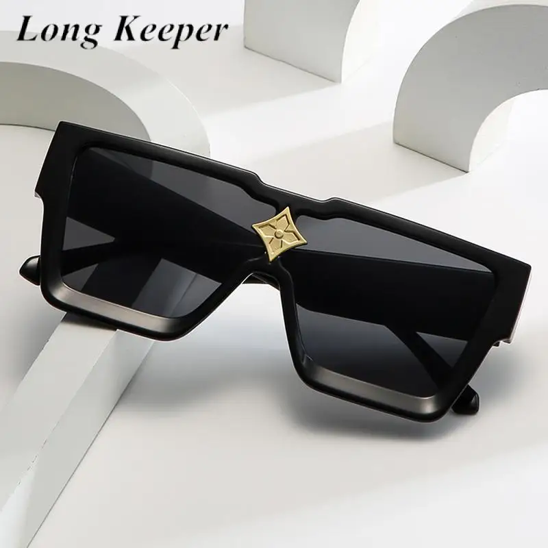 

Punk Oversized Square Sunglasses Luxury Brand Designer Vintage Women Men Classic Big Frame Male Sun Glasses For Female UV400