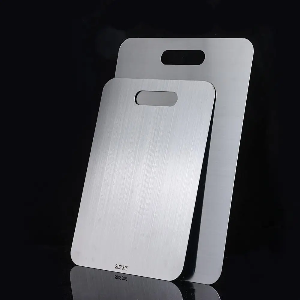 Разделочная доска из нержавеющей стали утолщенная разделочная для овощей мяса