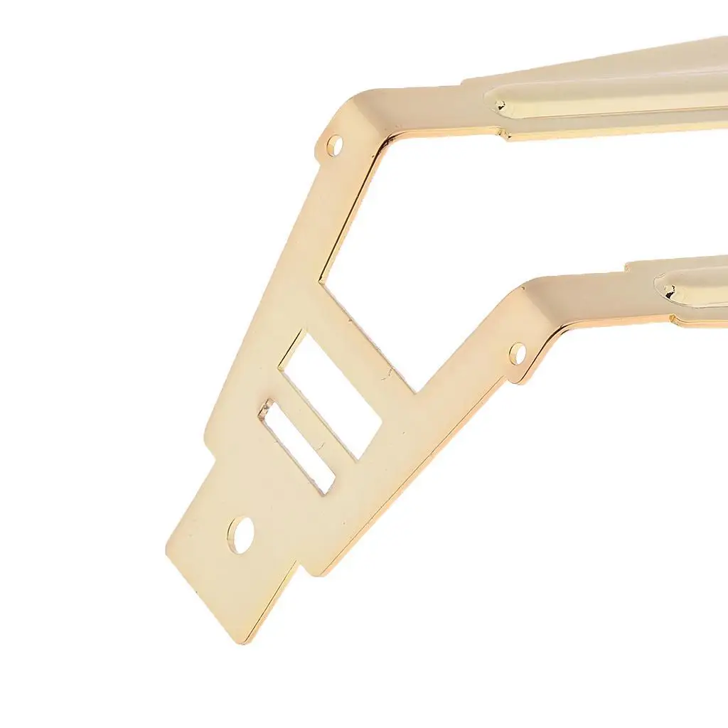

6 String Guitar Tailpiece Bridge for Archtop Jazz Guitar Replacement Golden