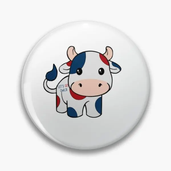 

Fau Cow Customizable Soft Button Pin Cartoon Women Collar Hat Brooch Metal Clothes Gift Decor Fashion Creative Funny Badge