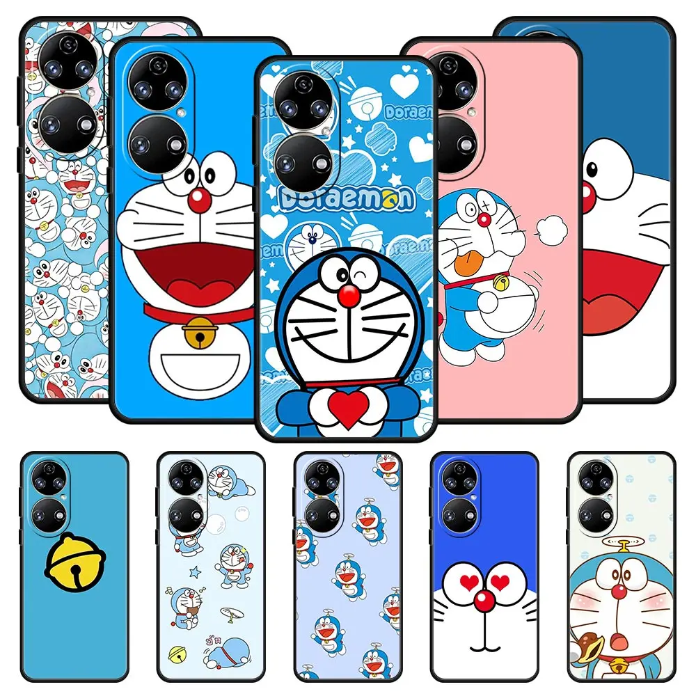 

Чехол для телефона с Аниме Doraemon для Huawei P30 Lite Y6p Y9s Y7a P50 Pro P20 P40 Lite E P Smart Z 2021 Y6 Y7 Y9 2019, силиконовый чехол