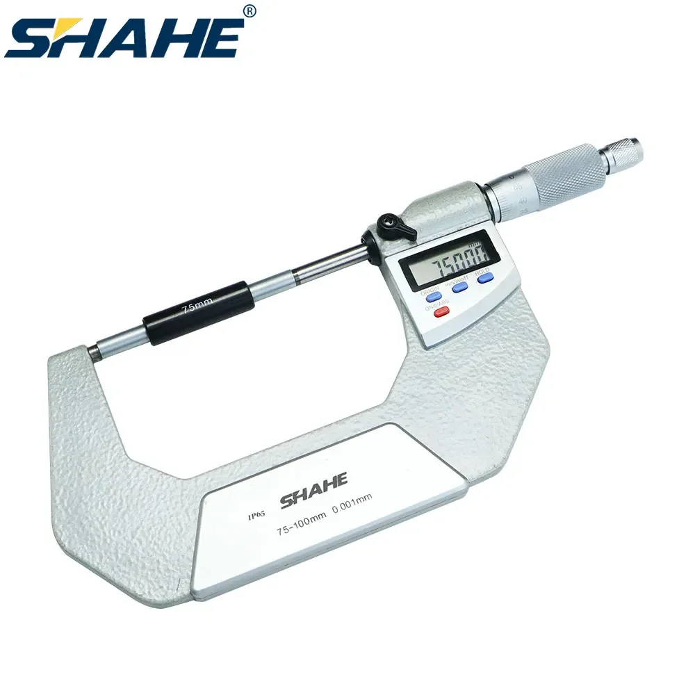 

SHAHE IP65 Waterproof Digital Micrometer 75-100 mm 0.001 mm Electronic Digital Outside Micrometer Caliper Gauge