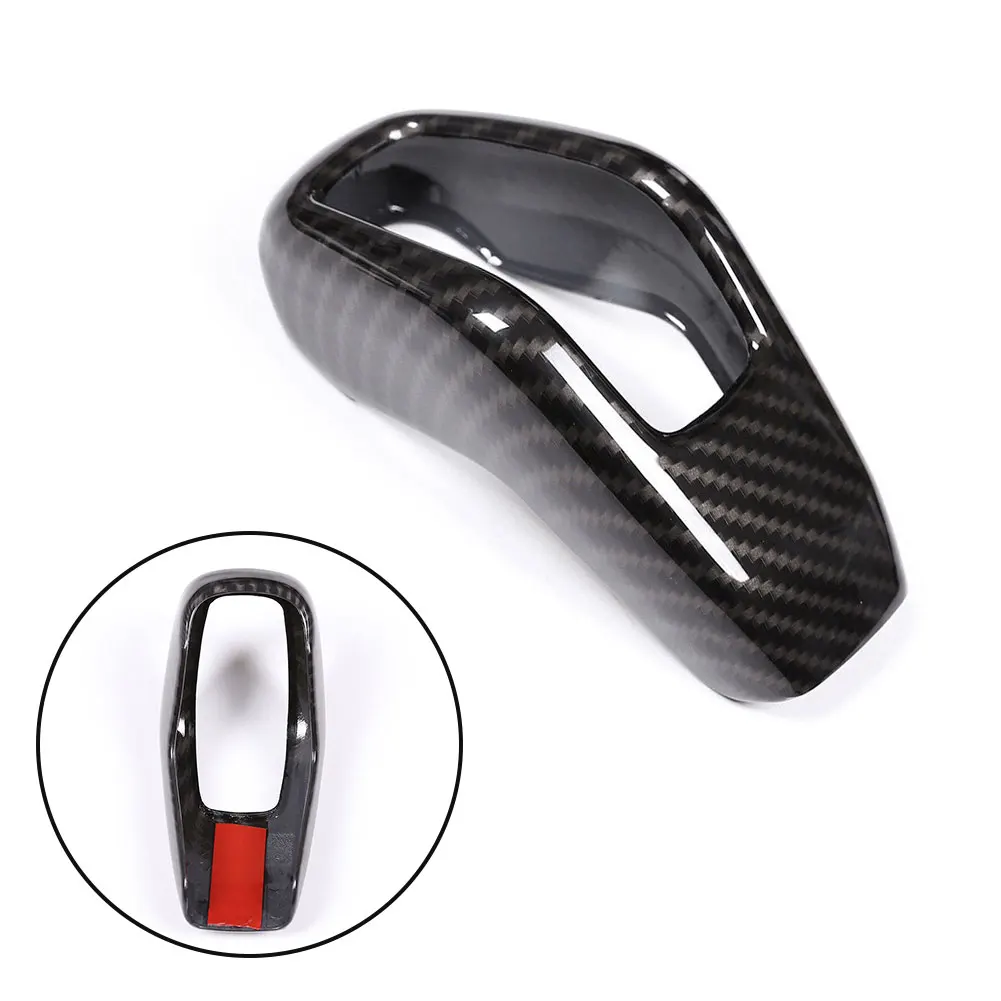 

Trim Cover Replacement 2014-2017 Carbon Fiber Fittings For Gear Shift Knob Accessories High Quality