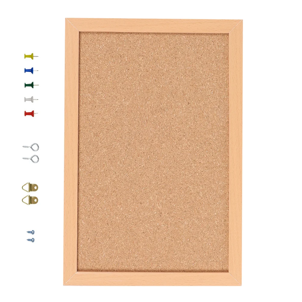 

1 Set Wall-mounted Cork Boards Information Show Board Memo Board Bulletin Board