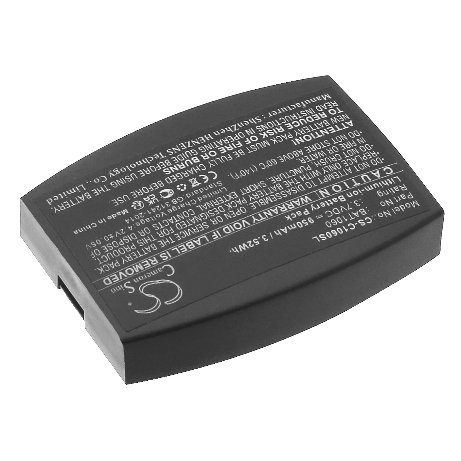 Фото Сменная батарея Cameron Sino для 3M C1060, беспроводного интеркома C1060, RF1060, T-1, совместима с P/N BAT1060, CP-SN3M, XT-1 №2