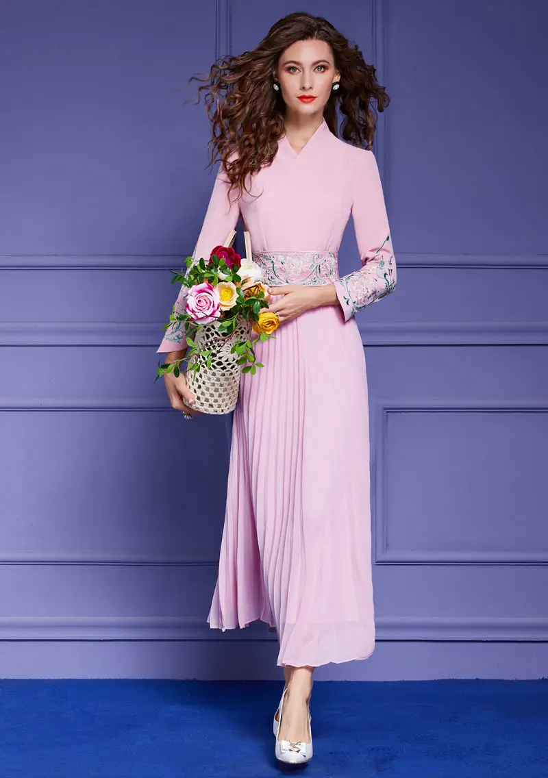 Женское винтажное коктейльное платье элегантное розовое шифоновое