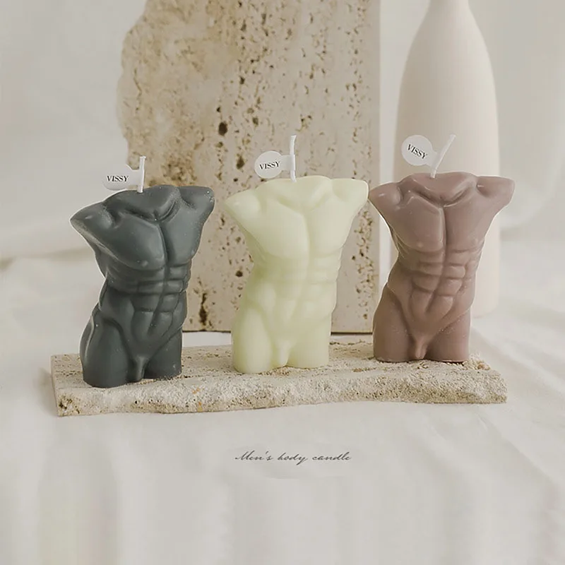 

Ins Style Man Body Woman Body Modeling Aromatherapy Candle Indoor Photo Props Home Decoration Candle Character Modeling Candle