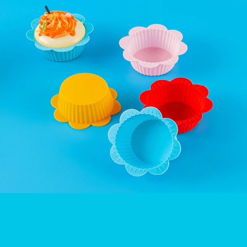 12 шт. силиконовые чашки для выпечки кексов