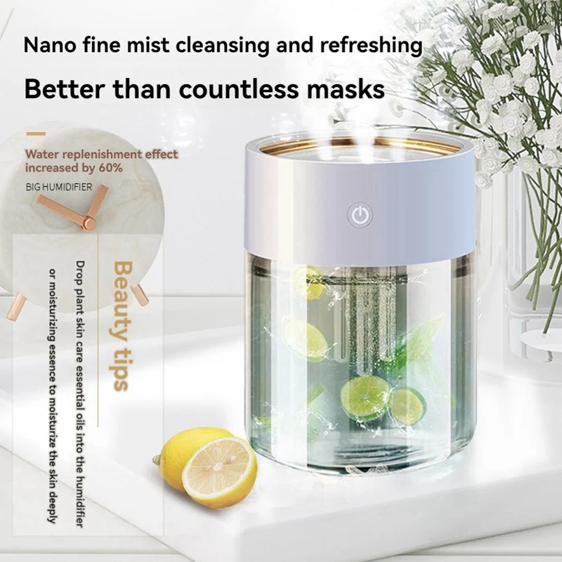 2л увлажнитель воздуха для дома USB большой емкости 3 насадки очиститель тяжелого