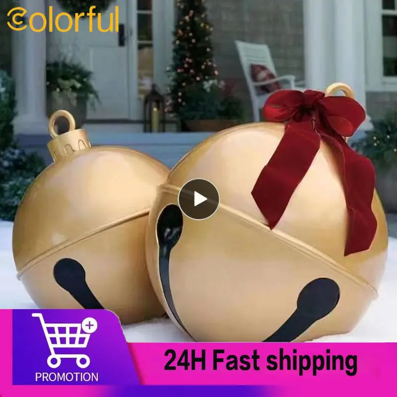 

Bright Colors Ball Crafts Durable Christmas Yard Decorations Christmas Decorations Creative Inflatable Toy Waterproof Inflatable
