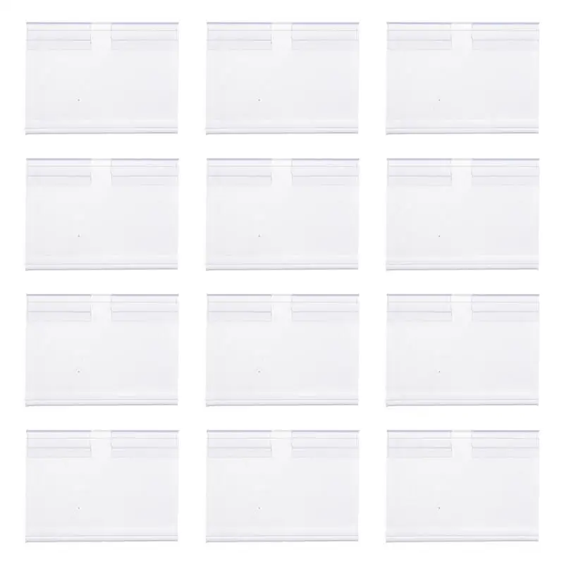 

30PCS Plastic Sign Label Holder Wire Shelf Retail Price Tag Label Merchandise Sign Display Holder Stand