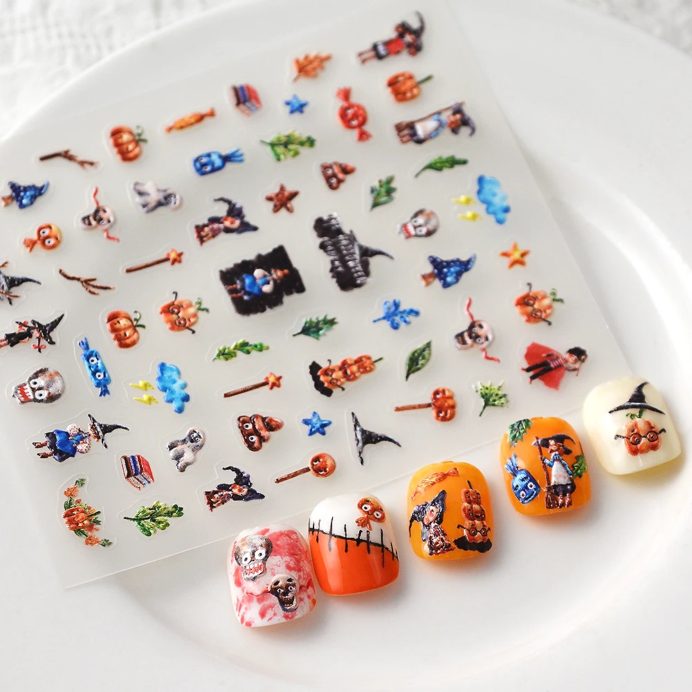 TS-186 Wizard Magic Wand 5D Nail Stickers Self Adhesive Manicure Accessories Transfer Sliders | & Decals