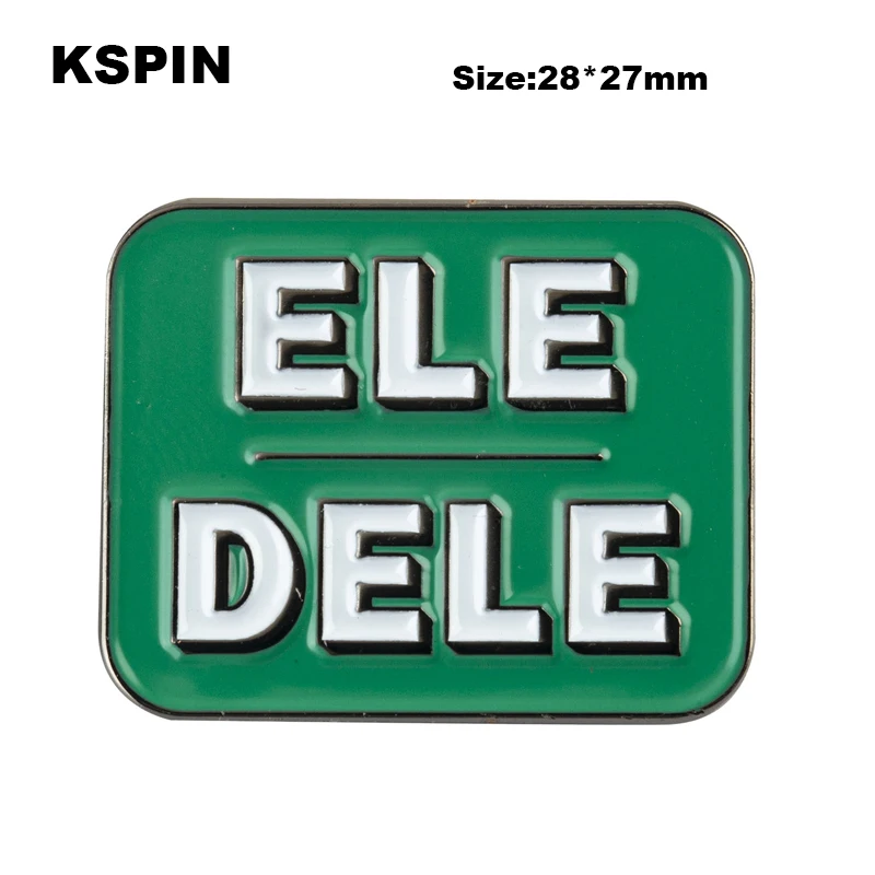 

Elu Dele Pronoun Pin Lapel Pins Badge Brooch Badges on Backpack Pin Brooch