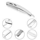 Ручная бритва, профессиональная полностью старинная Острая Бритва из нержавеющей стали, складная прямая бритва с лезвием