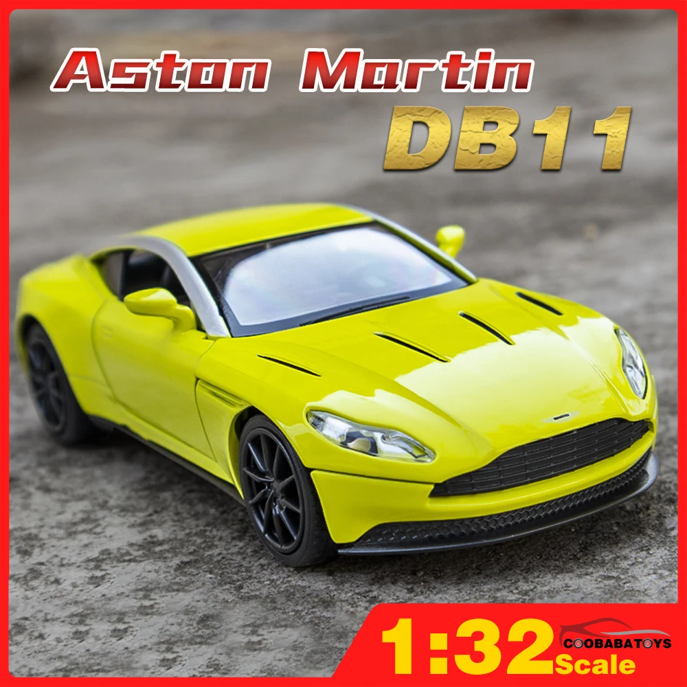 

Scale 1/32 Exquisite Aston Martin DB11 AMR Metal Diecast Alloy Toys Cars Models For Boys Children Kids Vehicles Hobby Collection