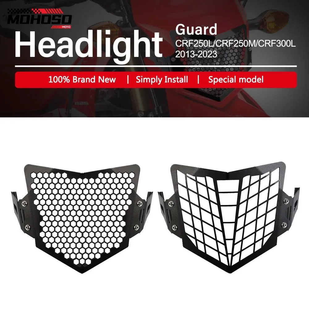 

2023 For HONDA CRF250L CRF250M CRF 250L 300L CRF250 M 2013- 2022 Motorcycle Grille Headlight Protector Guard Lense Cover CRF300L