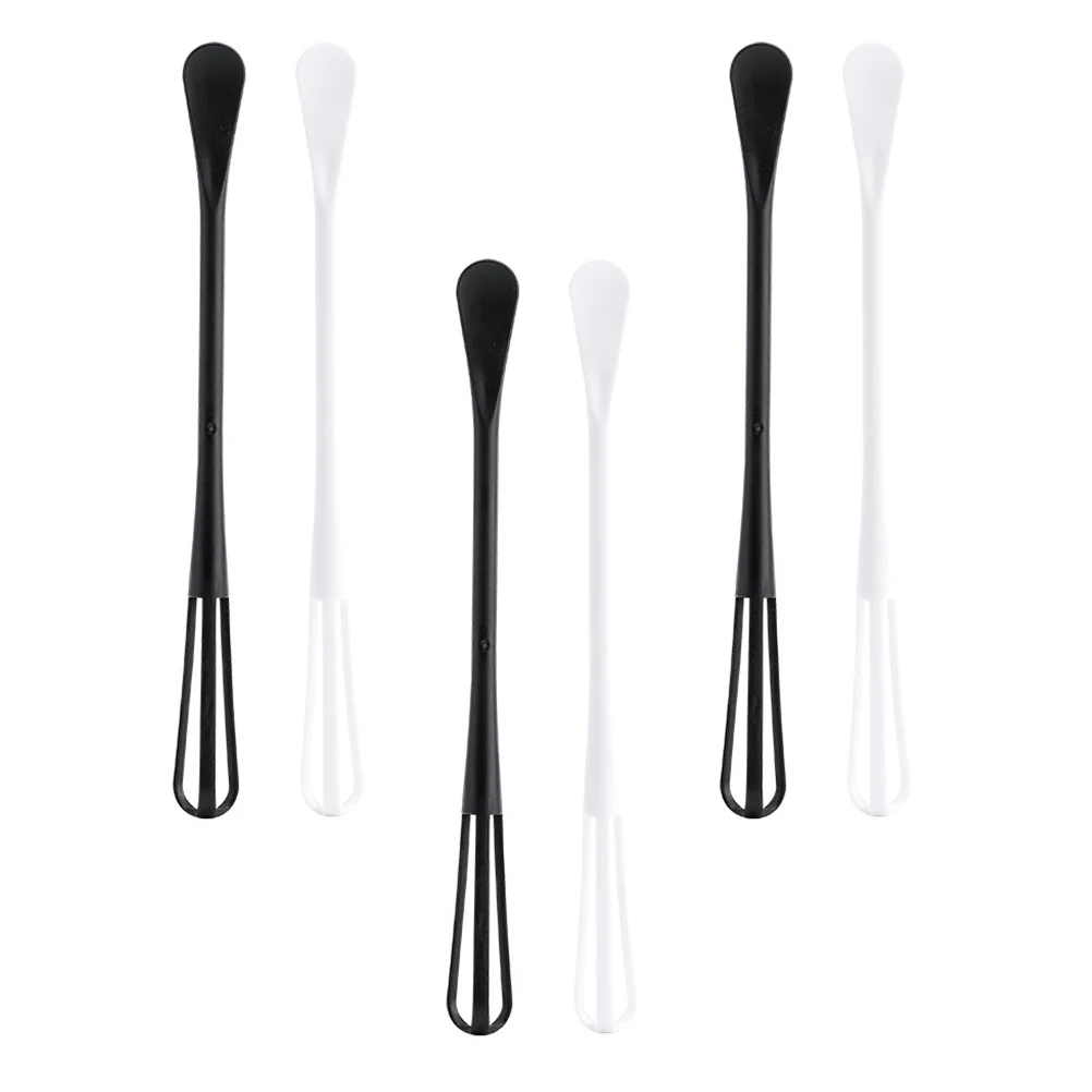 

6 Pcs Mini Egg Beater Batidora De Mano Utensil French Whisk Spoon Manual Hand Whisk Pp Cooking Whisk