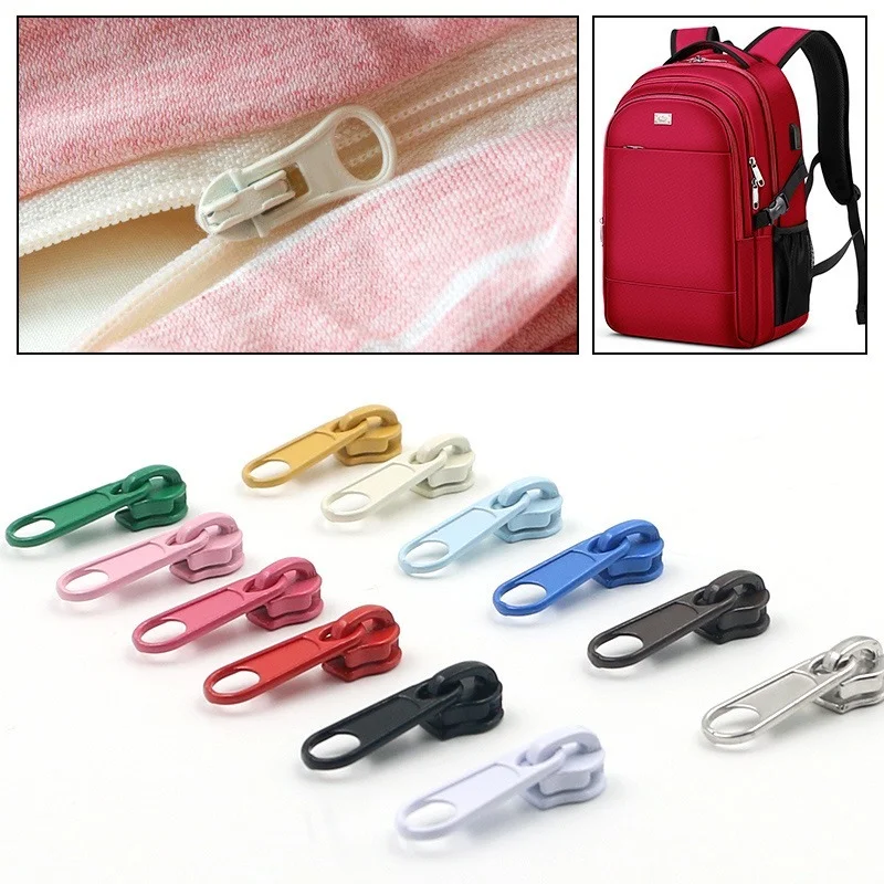 

20/50Pcs 5# Metal Zipper Sliders Zipper Head Nylon Coil Zipper for DIY sewing Garment Luggage Backpack Sewing Accessories