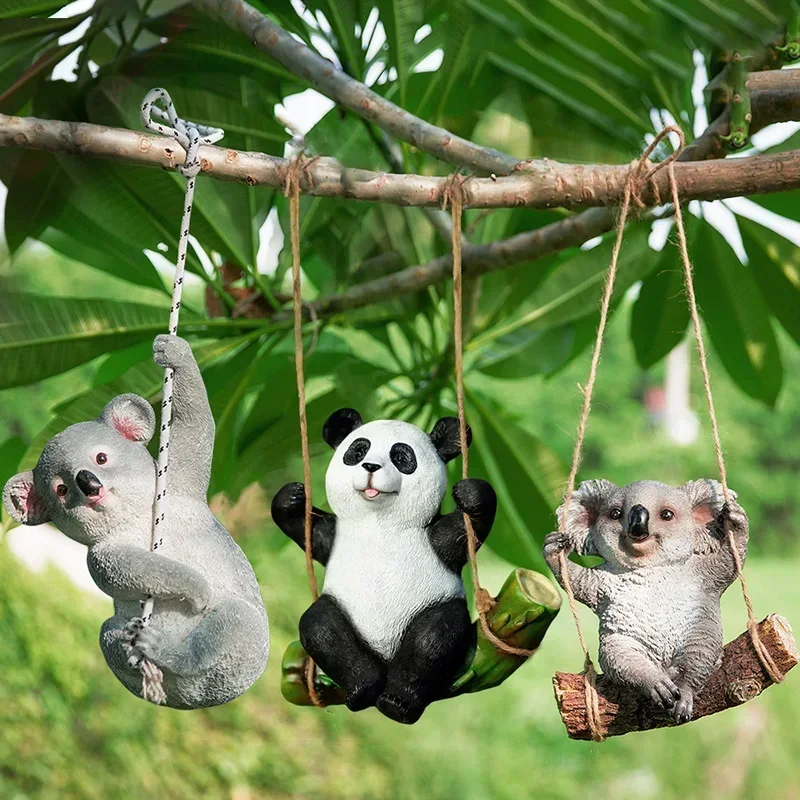 Статуэтки коала панда кролик из смолы