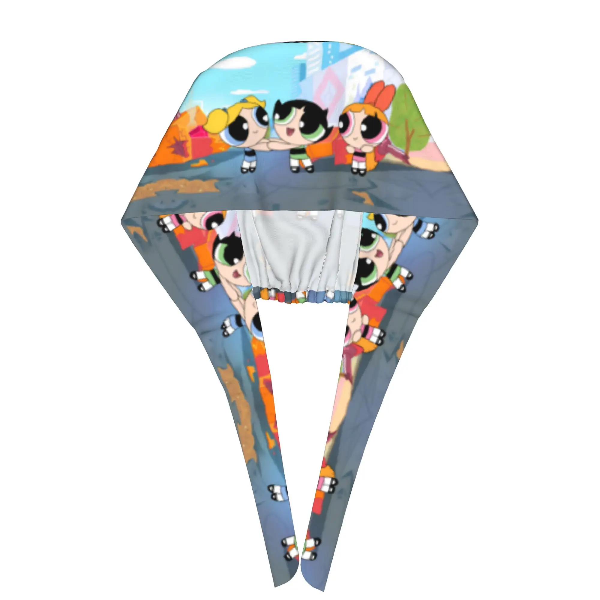 Фото Дышащие медицинские шапочки-кепки Custom Poweres Anime Puffes для медперсонала, унисекс, с мультяшным рисунком, для работы и операций №4