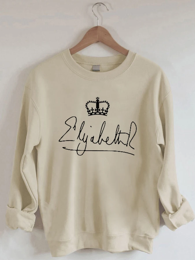 

Queen Elizabeth II - Casual Round Neck Sweatshirt
