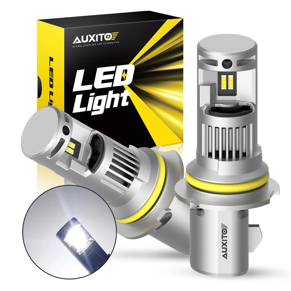 AUXITO 2 шт. Canbus 9004 светодиодный фонарь супер яркий 20000LM 100 Вт Высокая мощность 9004 светодиодный CSP чип Головной фонарь без ошибки 6000K белый