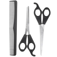 3 pcs hair scissors cutting shears salon professional barber hair cutting thinning hairdressing styling tool hairdressing comb