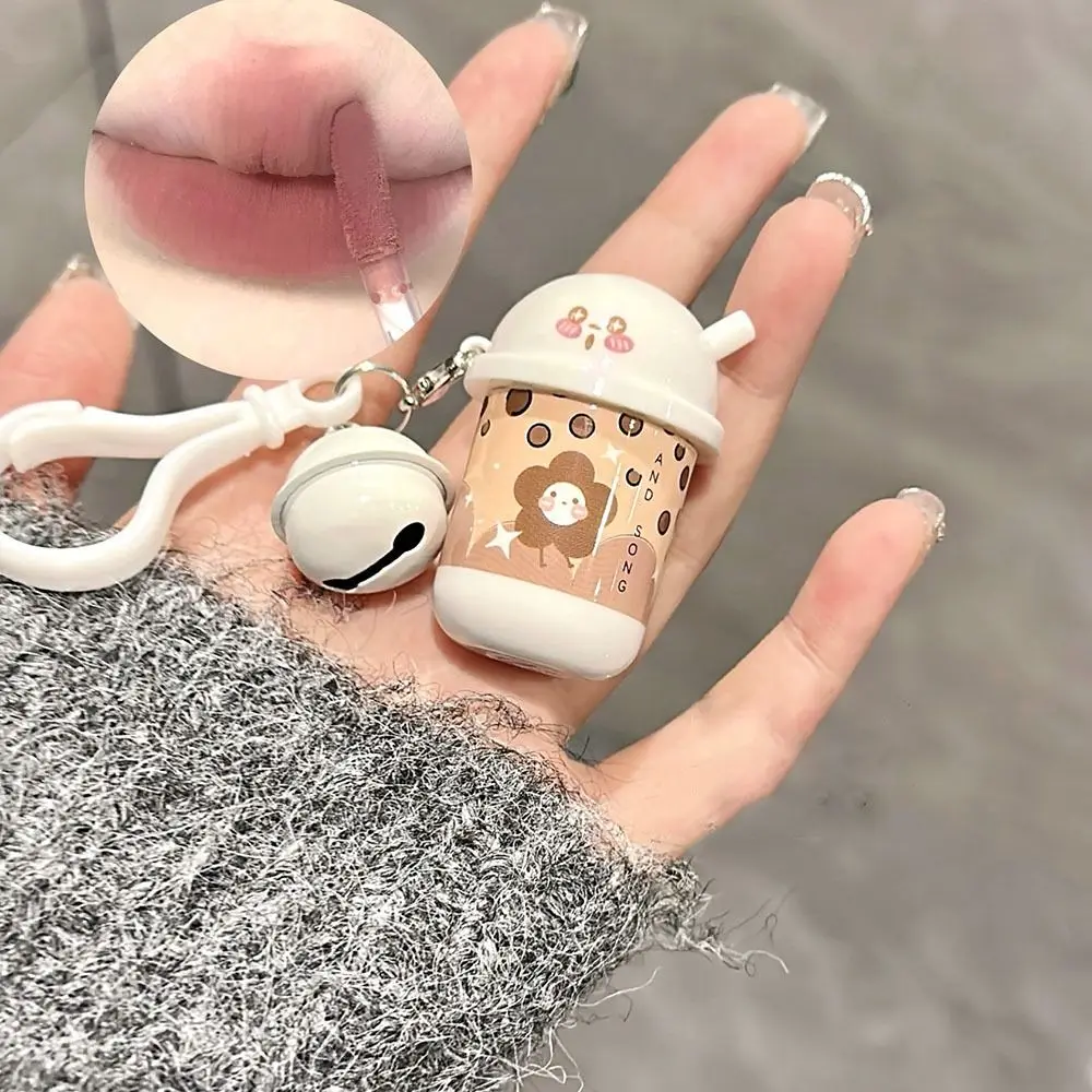 Водостойкая милая грязь для губ с брелком долговечная антипригарная матовая