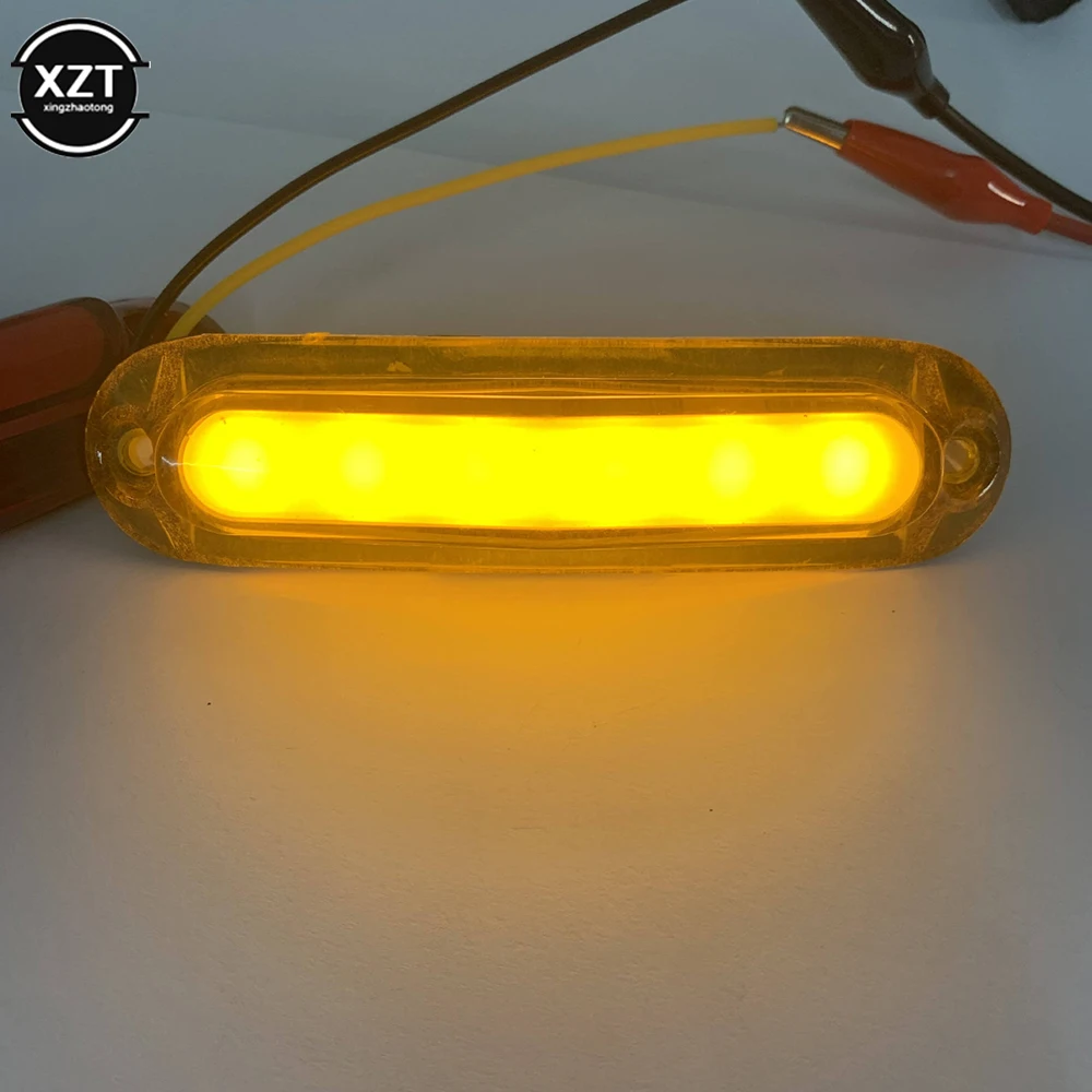 

12 В, 24 В, светодиодная лампа для предупреждения о внедорожнике, грузовике, грузовике, оранжевого, белого, красного цветов, светодиодная лампа индикатора