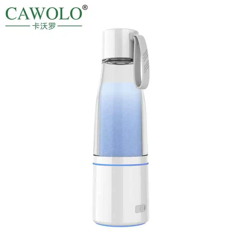 

2022 Cawolo New Design SPE PEM Tech 1500ppb-5000ppb Portable Multifunctional Hydrogen Rich Water Bottle