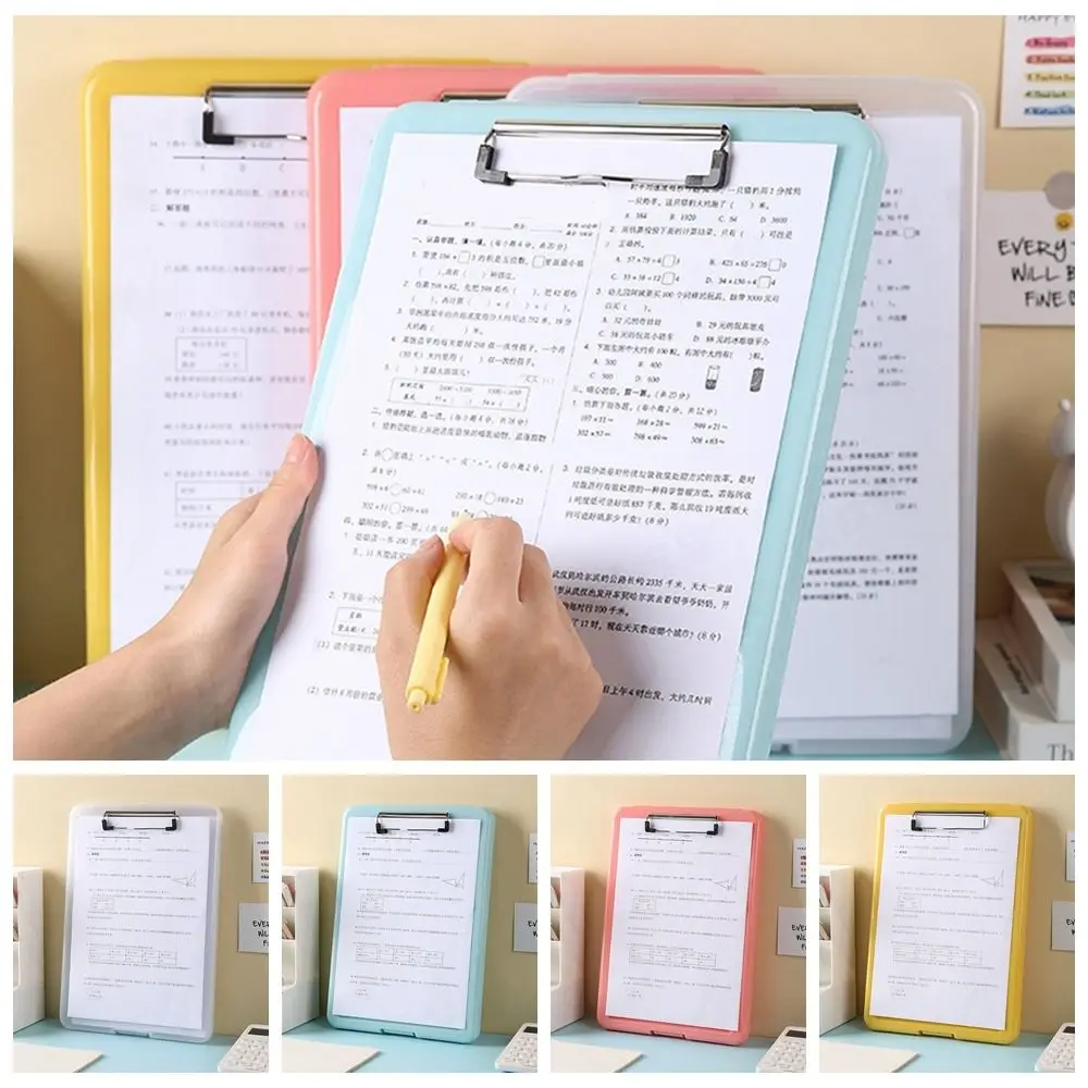 

Папка-органайзер A4 для файлов, бокс для бумаг, вместительный зажим для записей, минималистская Водонепроницаемая папка для файлов A4