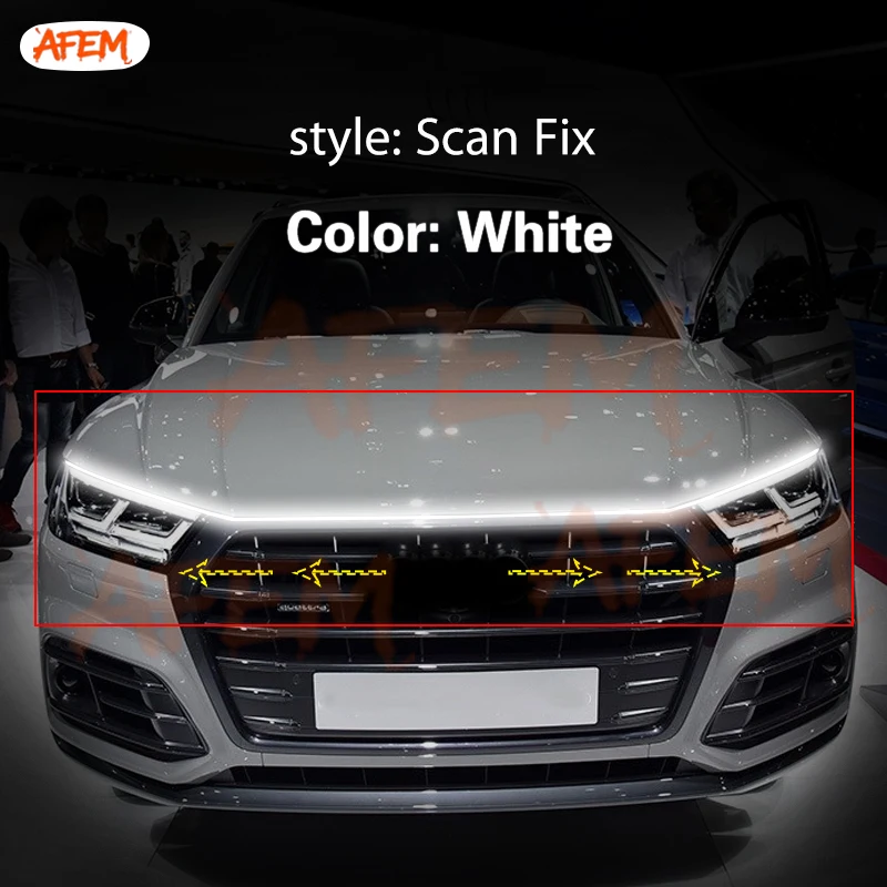 

Для Audi Q5 2017-2022 SQ5 DRL дневные ходовые огни со стартовым сканированием светодиодные автоматические декоративные атмосферные лампы автоматические ходовые огни 12 В