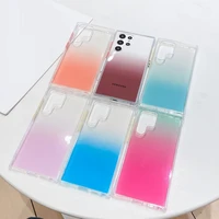 new fashion gradient color transparent all inclusive shockproof phone case for samsung s22 ultra s21 s20 note20 series