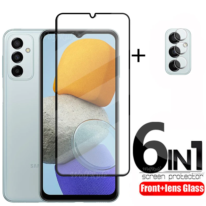 

6-in-1 For Samsung Galaxy M23 5G Glass For Samsung M23 5G Tempered Glass Screen Protector For Samsung A13 A12 M33 M23 Lens Glass
