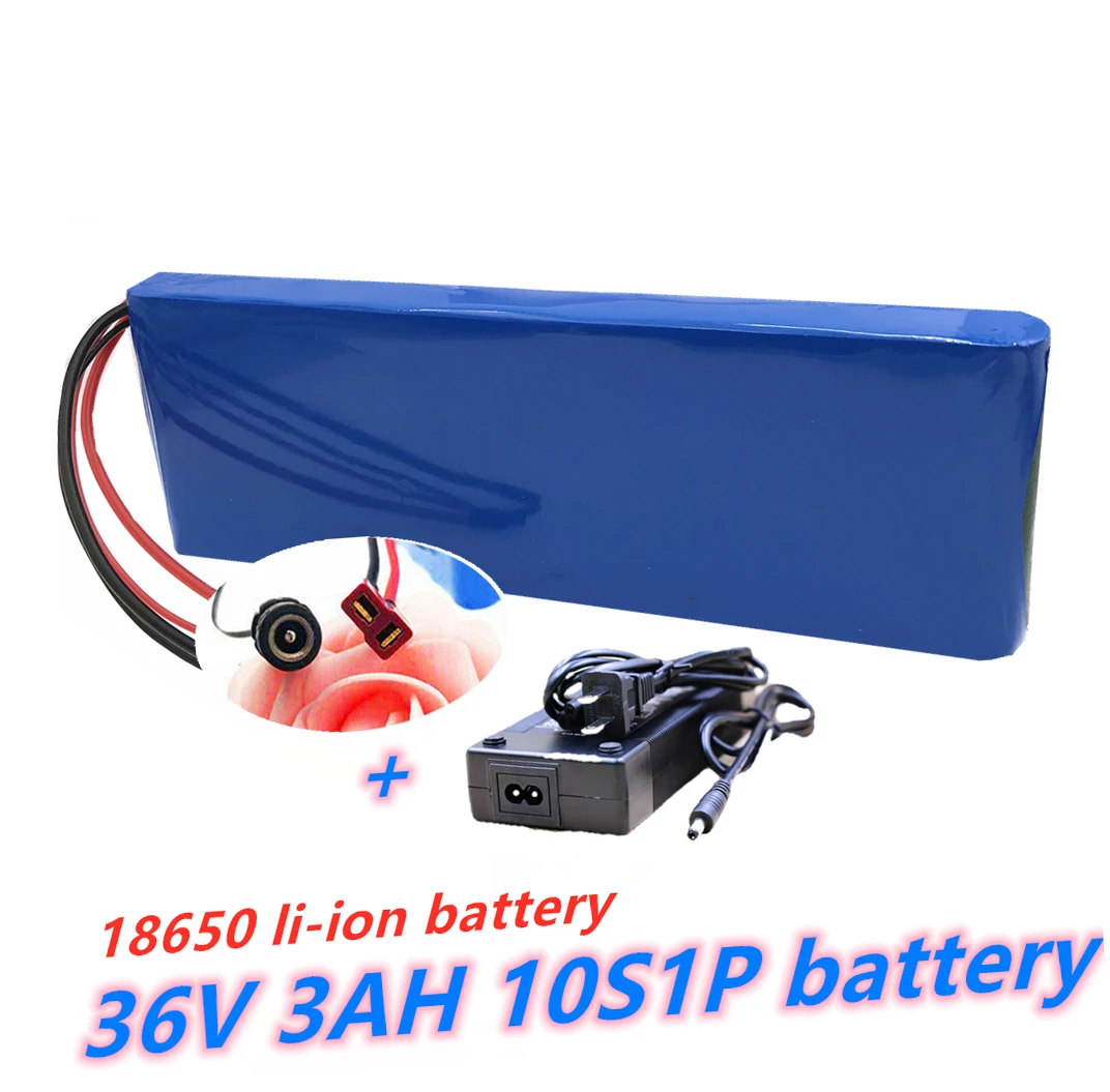 

36V Battery 10S1P 3Ah 42V 3200mah 18650 Lithium Ion Battery Pack Ebike Electric Car Bicycle Scooter Belt 20A BMS 250W 350W 500W
