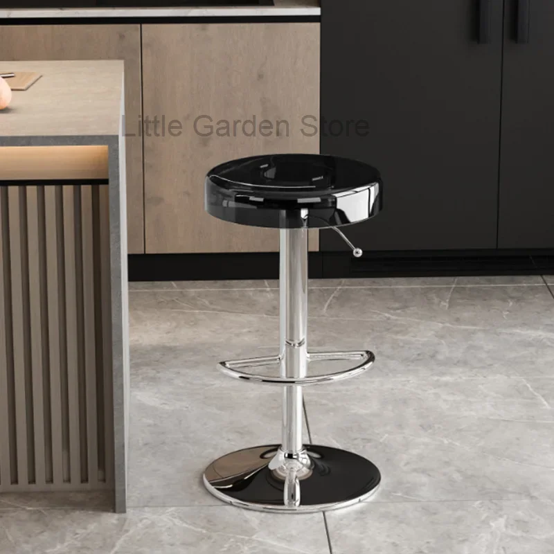 Прозрачные Акриловые Барные стулья в скандинавском стиле роскошные Ретро