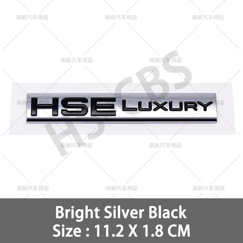 

3D ABS HSE значок SCV6 SCV8 SDV6 SDV8 Эмблема на задний багажник Наклейки на крыло автомобиля для Land Rover Discovery Velar Range Rover