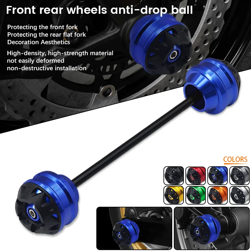 

Motorcycle Accessories Front Wheel Axle Fork Crash Sliders Cap Falling Protector Pad For BMW R-NINET R nineT RNINET 2014-2019