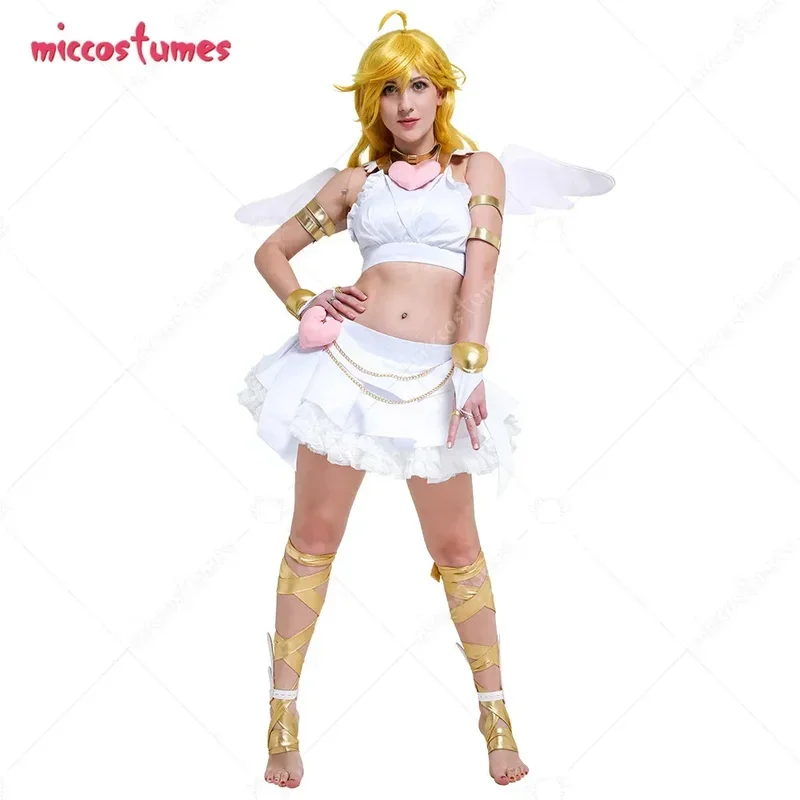 Miccostumes женские чулки для девочек Белый Косплей-костюм женщин костюм на Хэллоуин