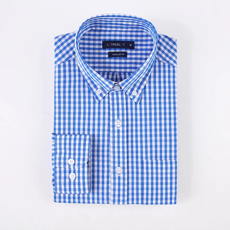 

MENS CASUAL SHIRT CHECK REGULAR FIT LONG SLEEVE IN SIZE S-XXL