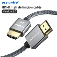 4k hdmi cable high speed 18gbps hdmi 2 0 cable hdr 3d braided hdmi cord arc compatible for macbook pro 2021 uhd tv projector pc