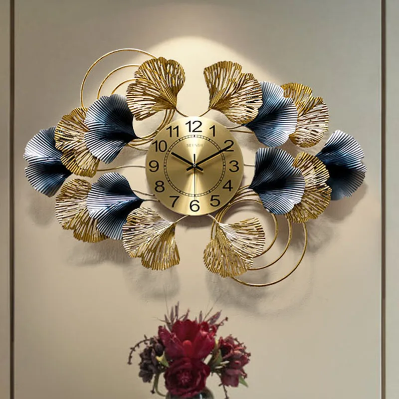 

Chinese Style Large Watch Wall Minimalist Creative Silent Luxury Digital Watch Wall Geometric Duvar Saati Wall Decor ZP50ZB