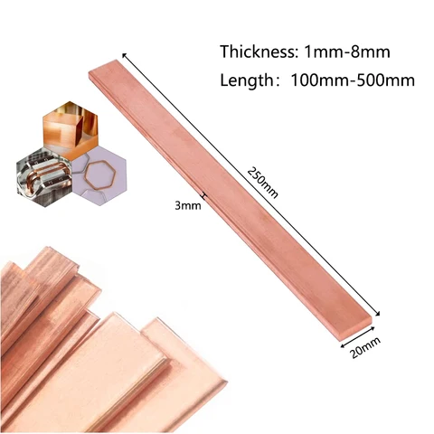 Медная лента 99% толщиной 1/1, 5/2/3/4/5 мм, медная полоса, красная медная прокладка, медная фольга, медная пластина, планка, сделай сам, материал с ЧПУ