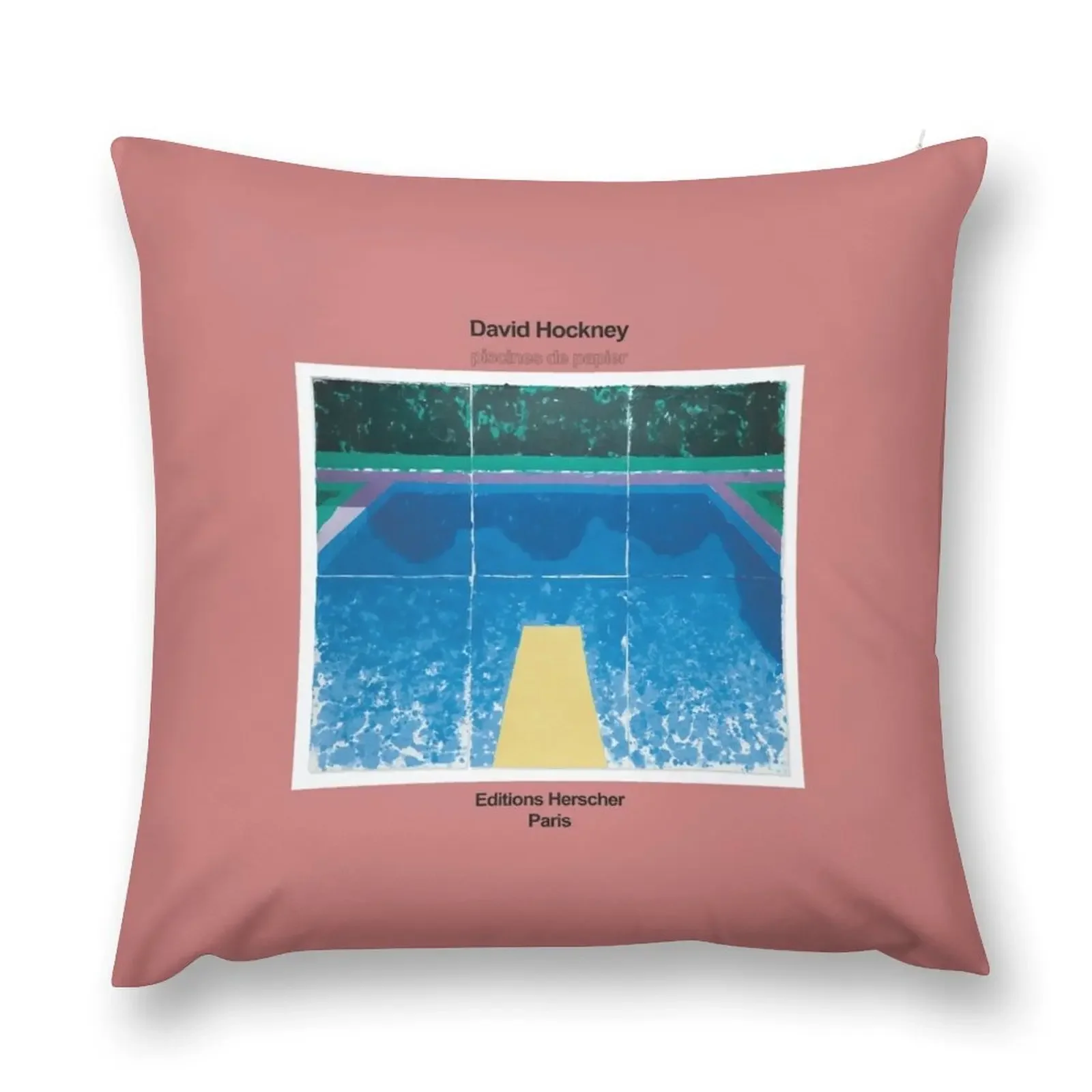 Девід Хокни Выставочное искусство - ПИСКИНДЕ ПАПЕР Декоративная подушка
