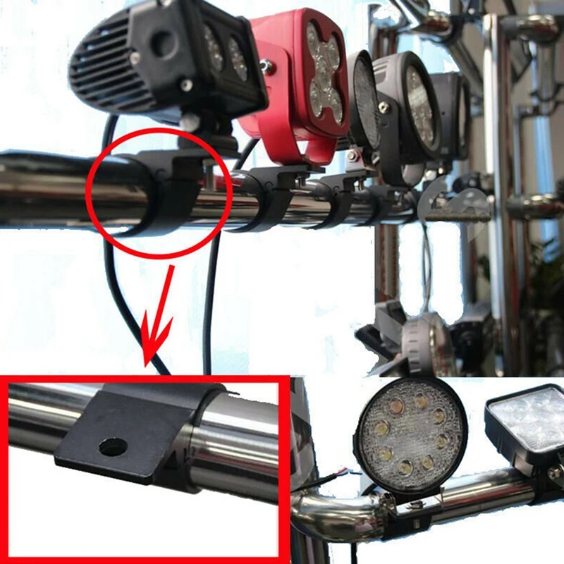 New2x 2 5 дюйма 69-71 мм Bull Bar Roll Cage Mount Кронштейн Зажимы Светодиодный рабочий светильник