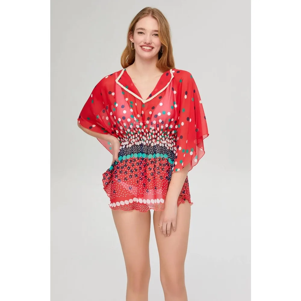 

Шифоновый воротник в горошек Dorlie