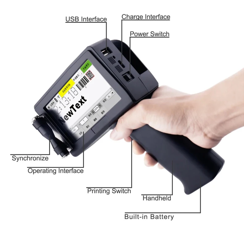 Принтер для струйной печати Faith 12 7 мм QR штрих-код дата логотип этикетка со сроком